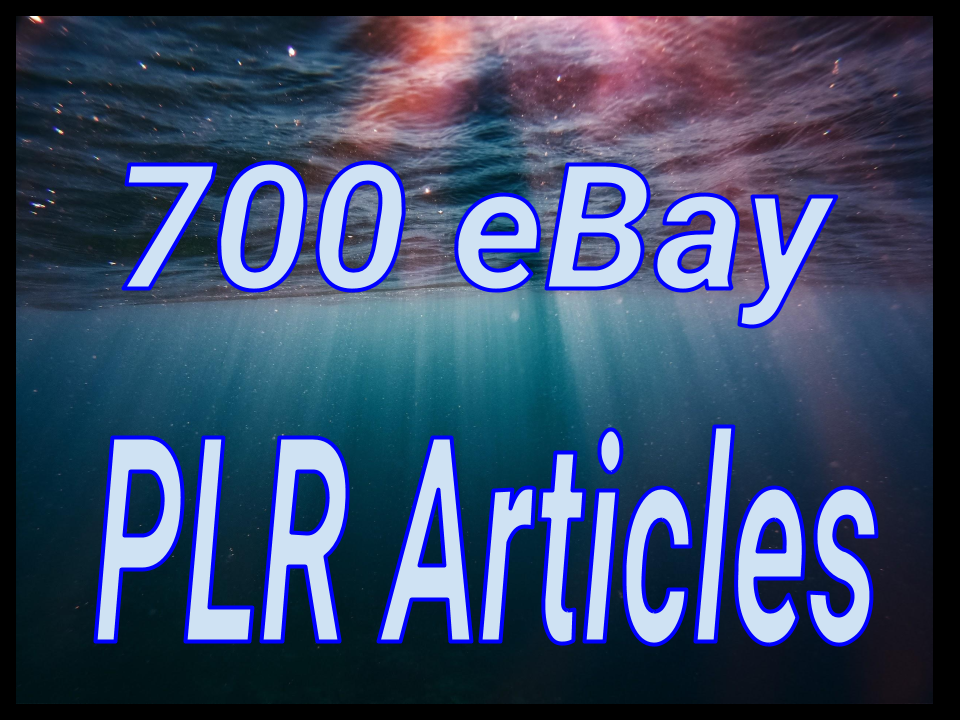 700 eBay Private Label Rights PLR Articles