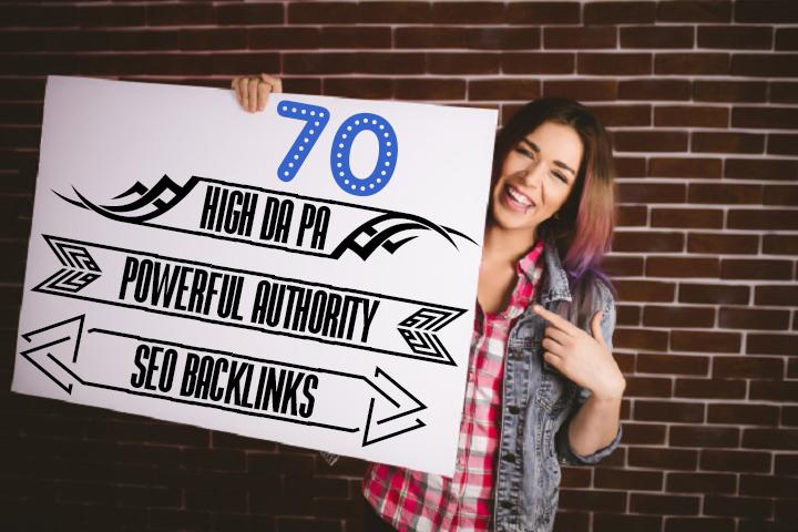 Do 70 High Authority SEO Backlinks, Service for Goog...
