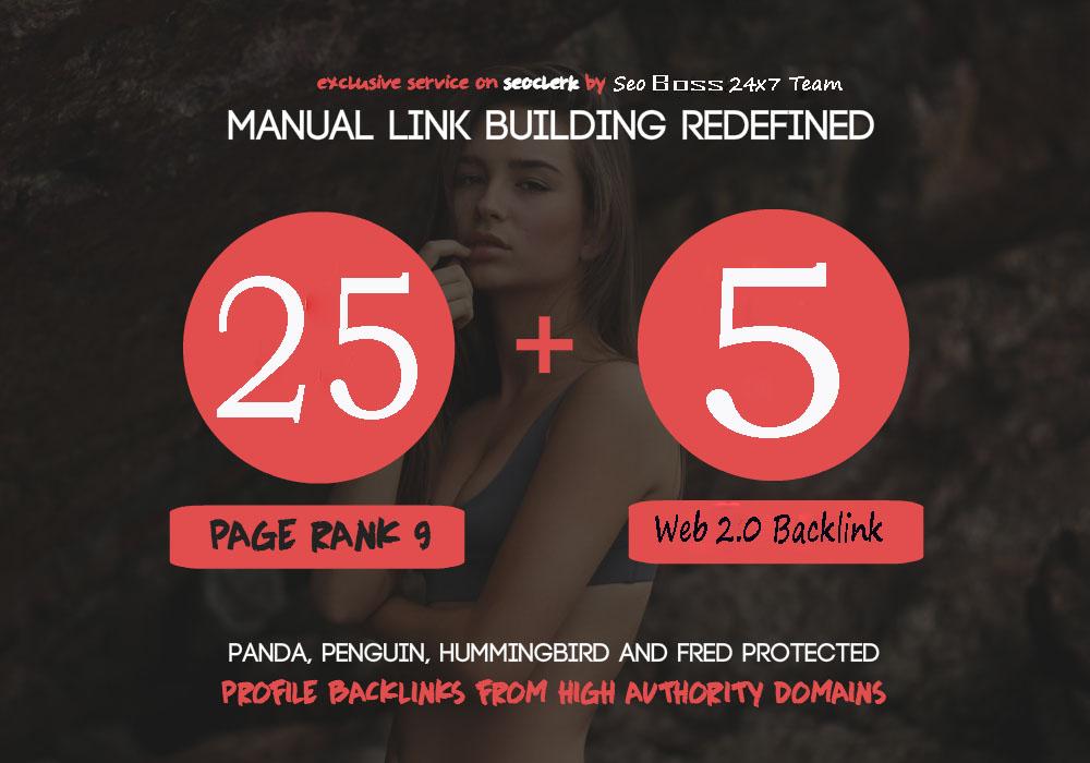 Make 25 Pr9 Do-Follow Seo Backlink + 5 Super Strong W...