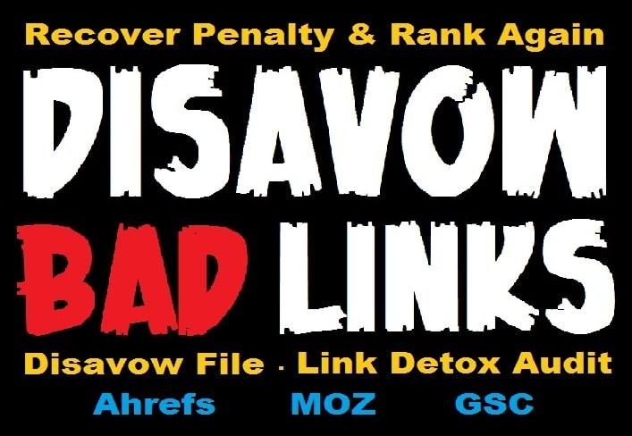 Disavow Toxic Bad Spammy Links Removal, Disavow File...