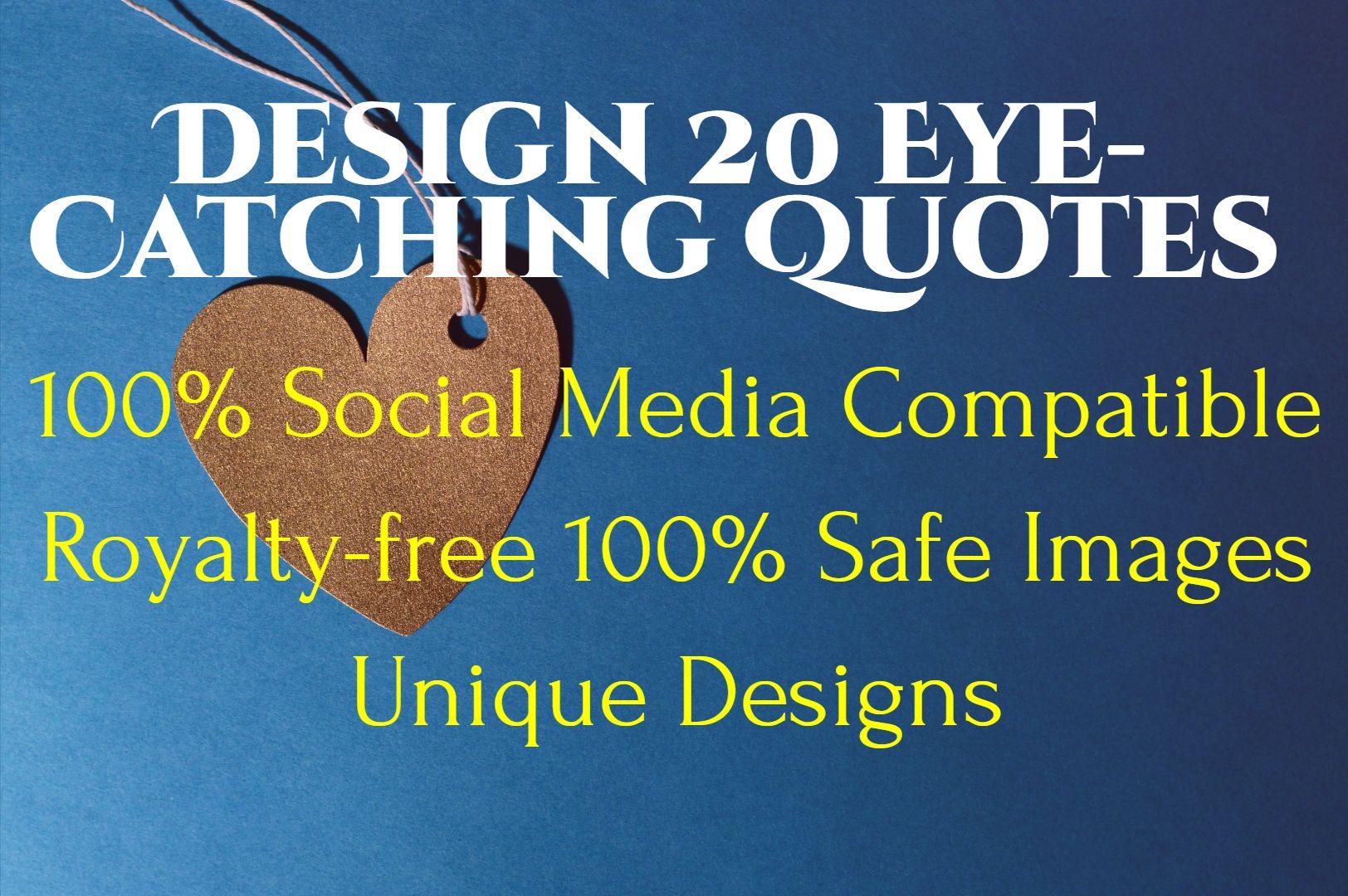 I will Design 20 Unique Love & Relationship Quote...