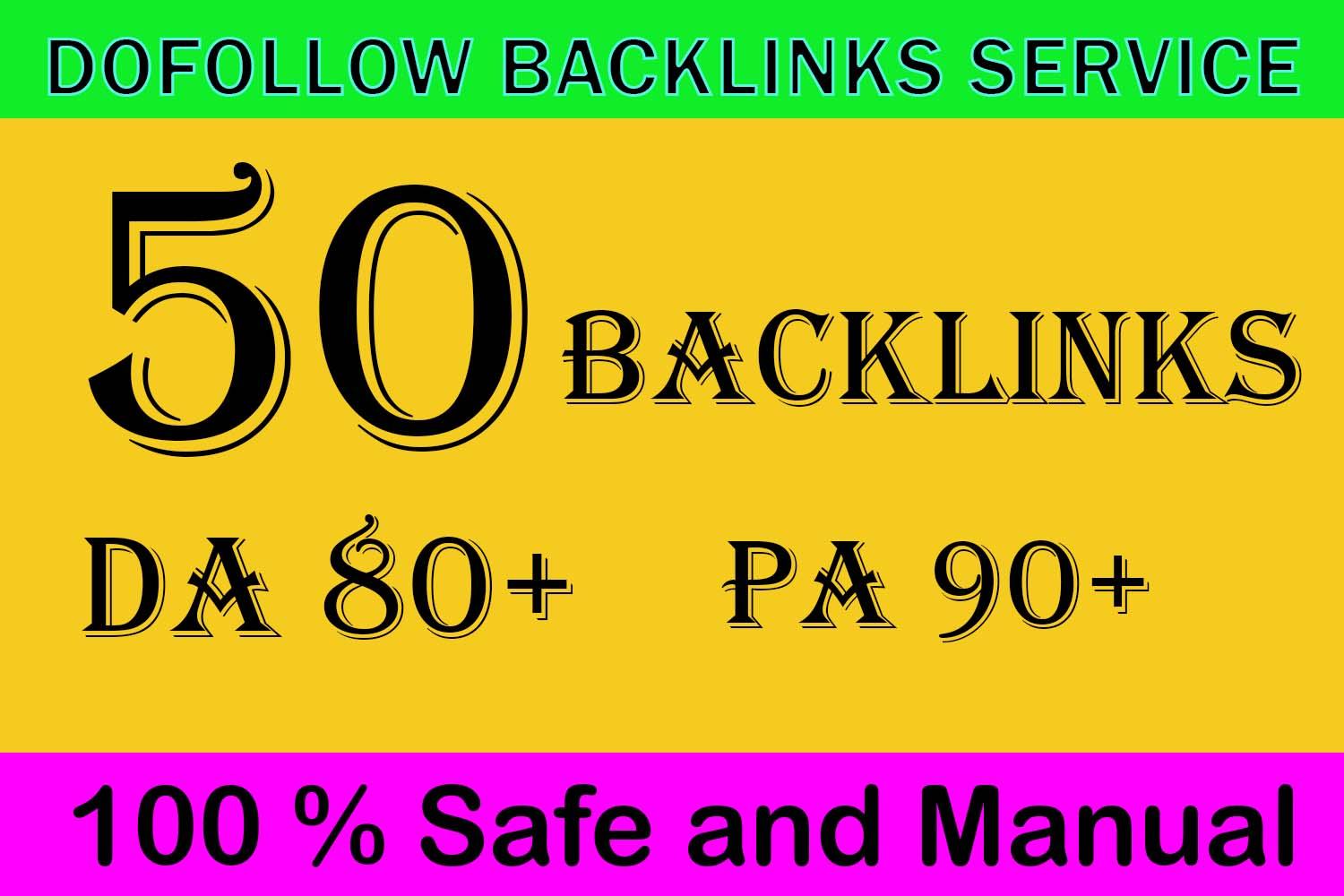 Get 50 high quality backlinks with High Authority Sit...