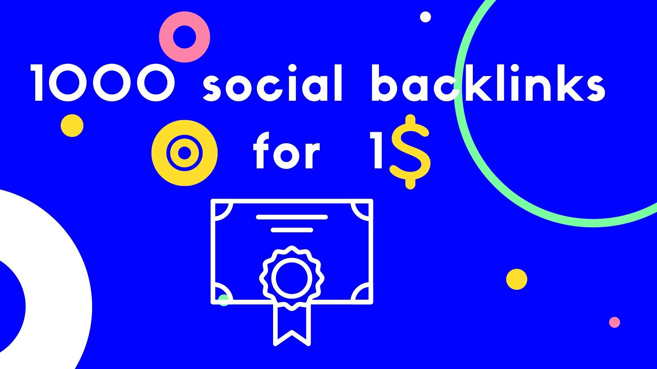 1000 High Quality backlinks for SEO 2021