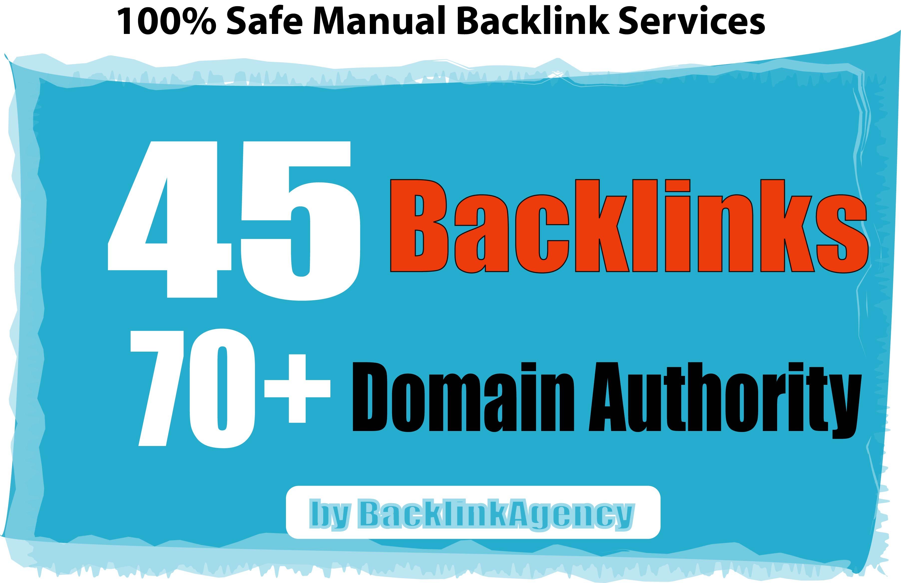 45 Backlinks from DA 75 High Domains, Skyrocket Your...