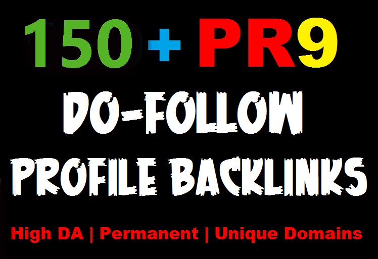 I will Manually Do - 150 Pr9 High Domains Authority S...