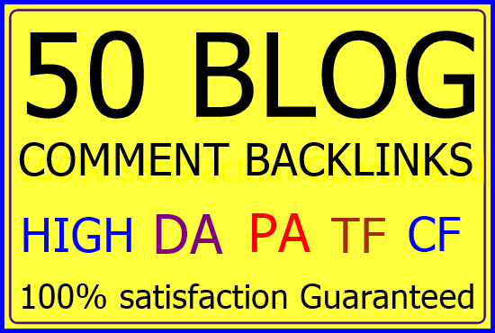 make 50 Niche Related High Quality Blog Comments