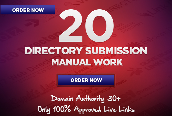 Provide 20 manual Directory submission bcklinks from ...