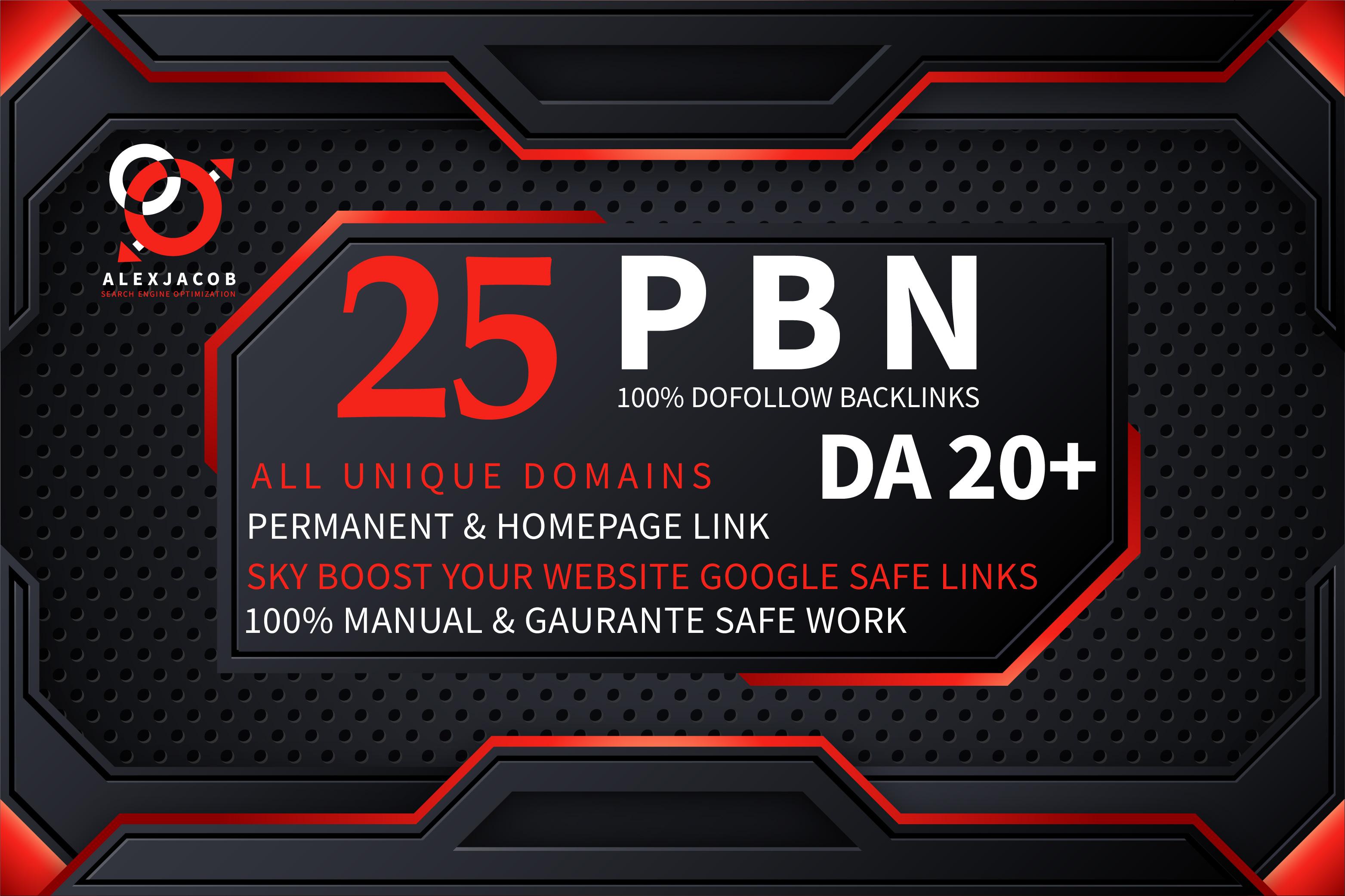 Build 25 High DA PBN Backlinks Dofollow Permanent Boo...