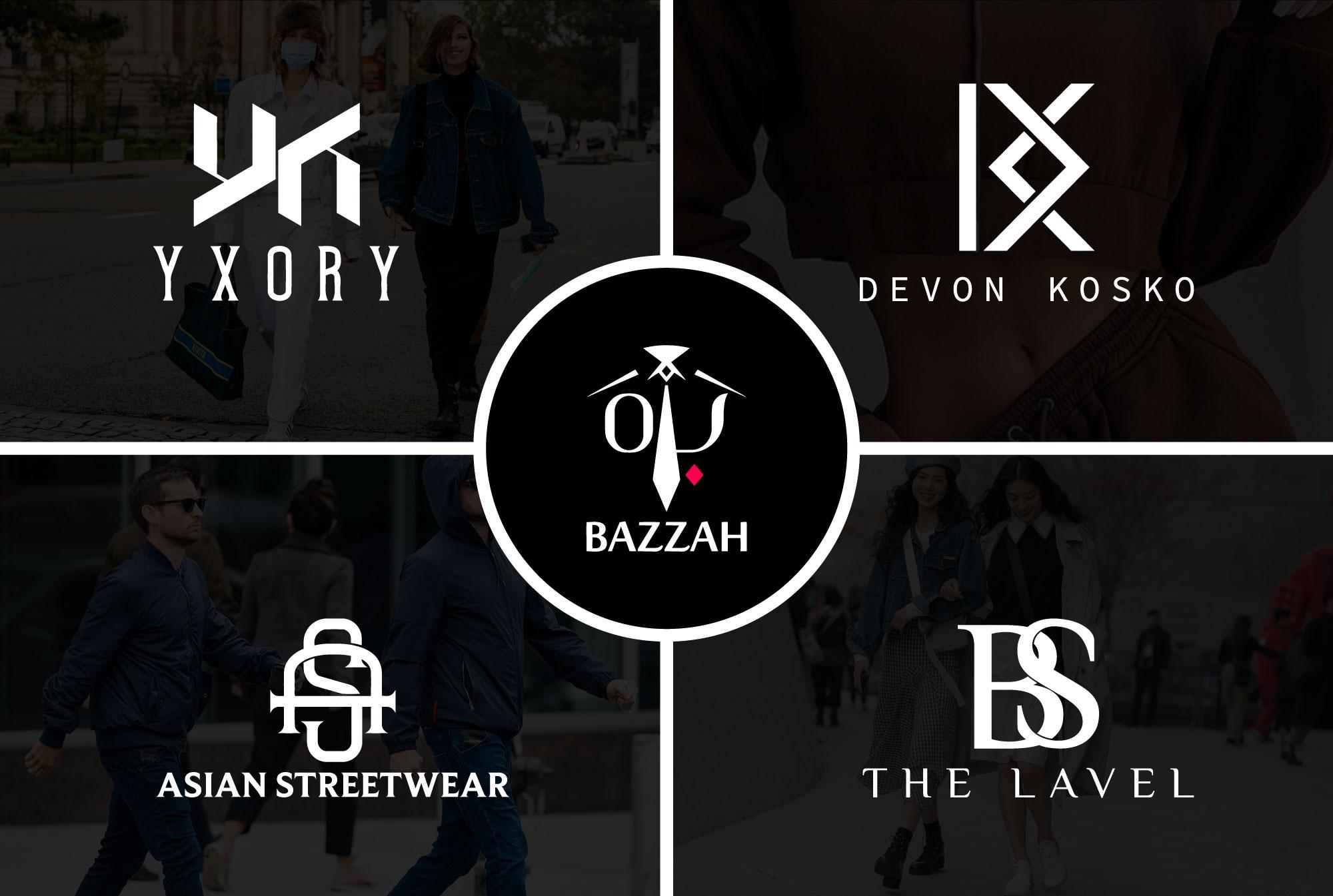 Design fashion, clothing, initial, font logo