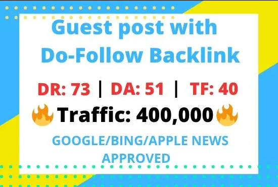 I will Publish on high DA google news approved websit...