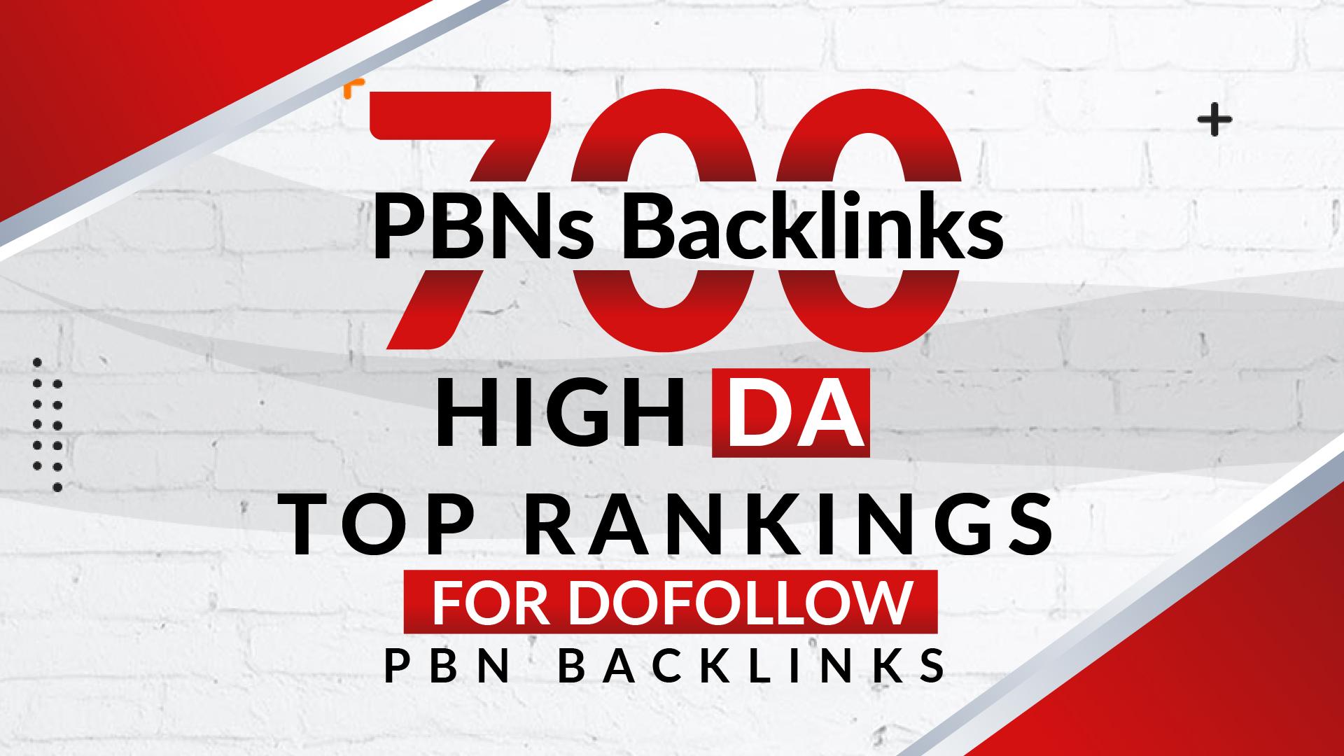 700 PBNs Backlinks High DA Top Rankings For Dofollow ...