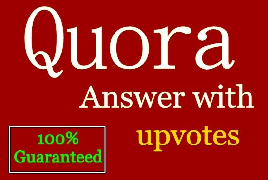 Give You Niche Relevant 8 Quora Answer with 25+ Upvot...