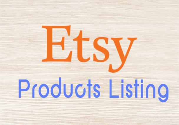 100 Manually upload Products Listing On Etsy