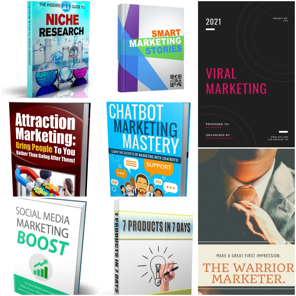 16 Ebooks Marketing Online With Resell Rights PDF