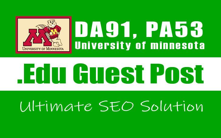 Publish Guest Post on a Edu Blog - University of Minn...