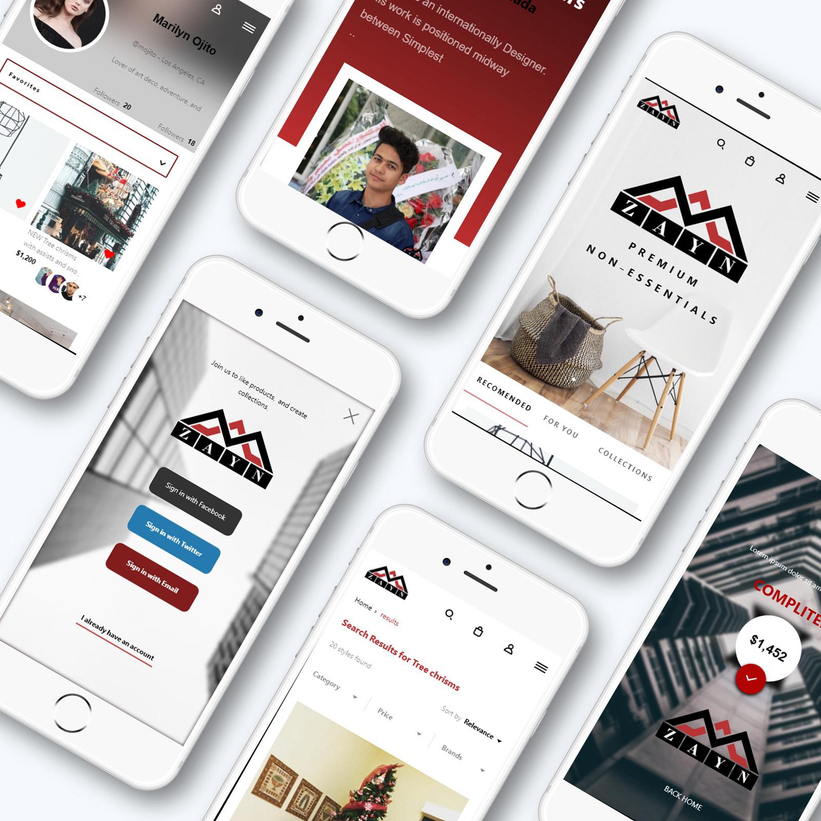 Mobile app Store - Web mobile store