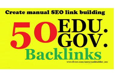 create 50 high quality. edu and. gov dofollow backlin...