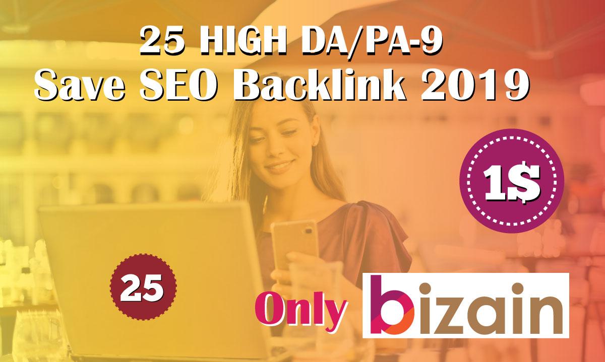 Manually Do 25 Pr9 DA 80+ Safe SEO High Authority Bac...