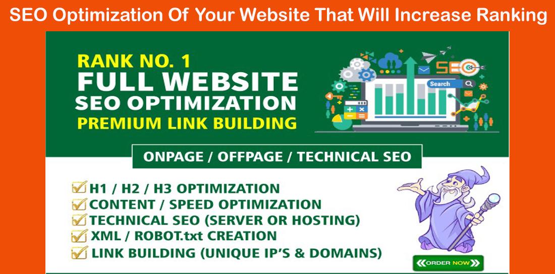 SEO Optimization Of Your Website That Will Increase R...