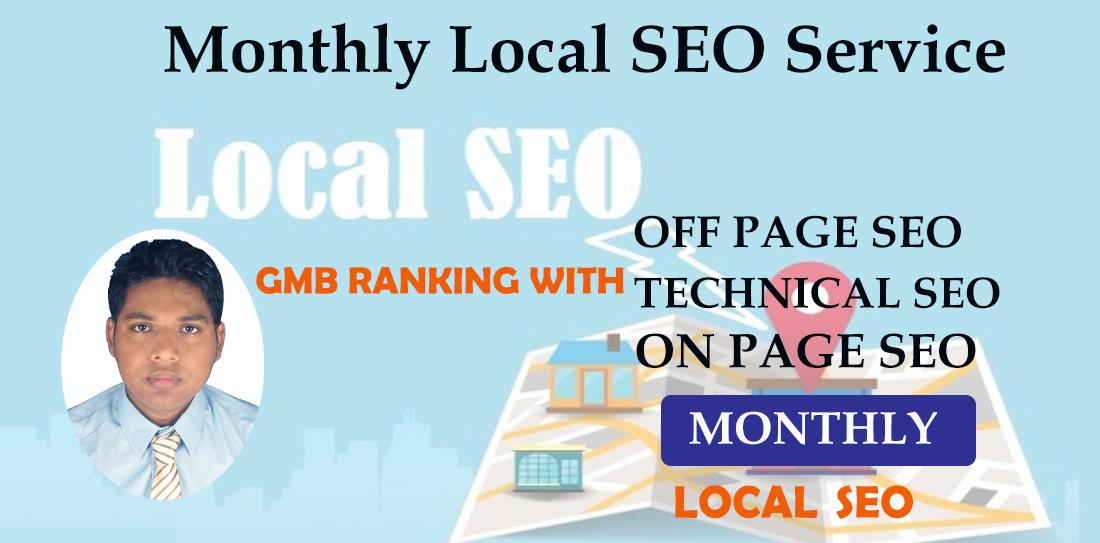 Monthly Local SEO Service For GMB Ranking