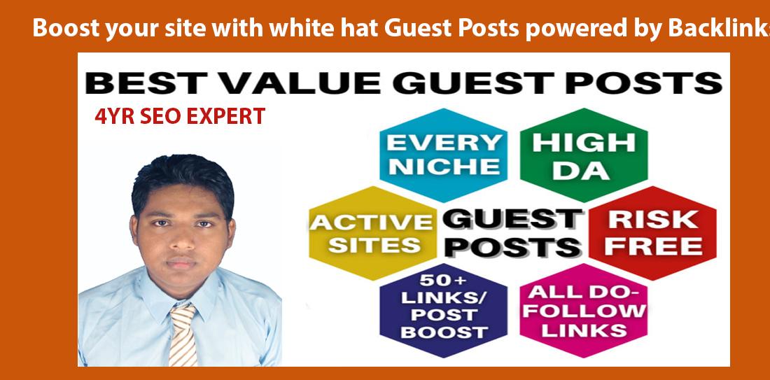 Boost your site with white hat Guest Posts powered by...