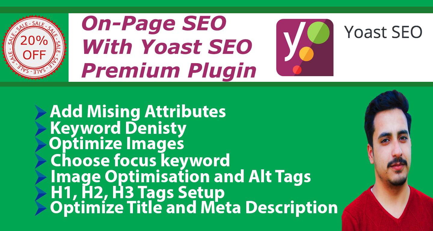 i will do wordpress yoast SEO optimization, image alt...