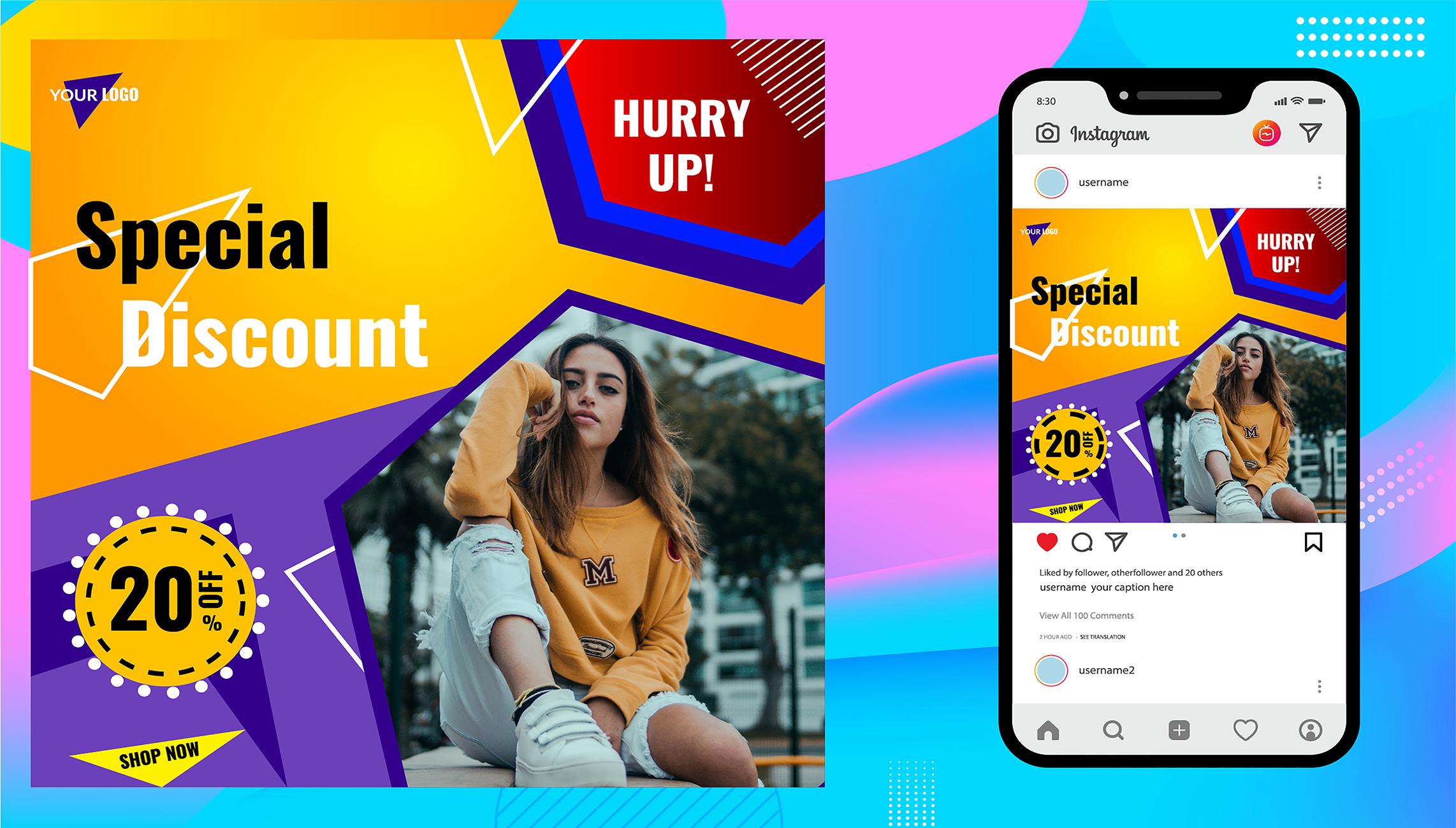 Design Your Facebook Cover or Social Media Banner wit...