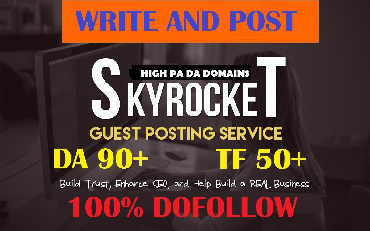 Write And Publish Guest Post On 20 Websites High Da 6...