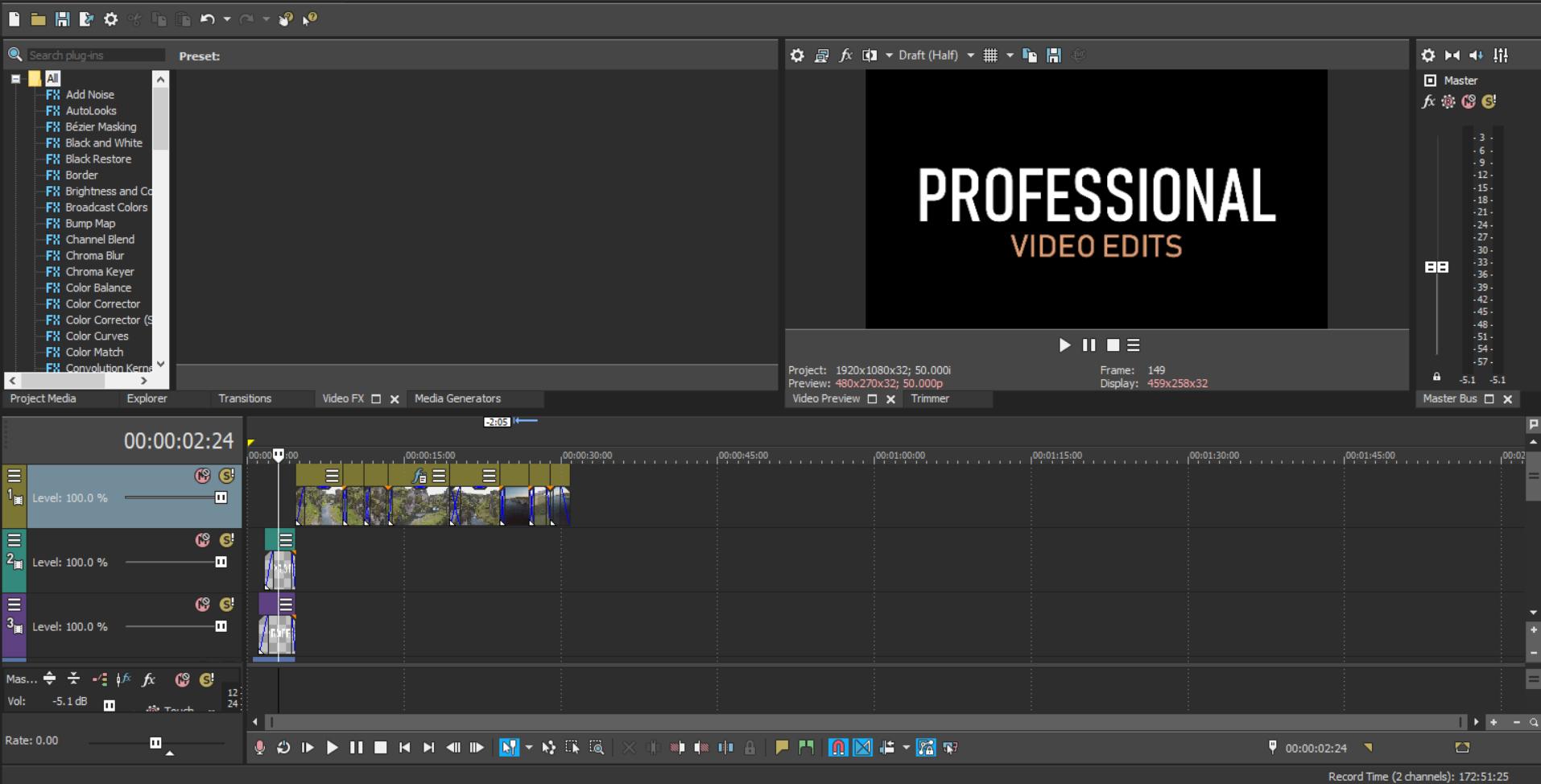 Professionally edit your video