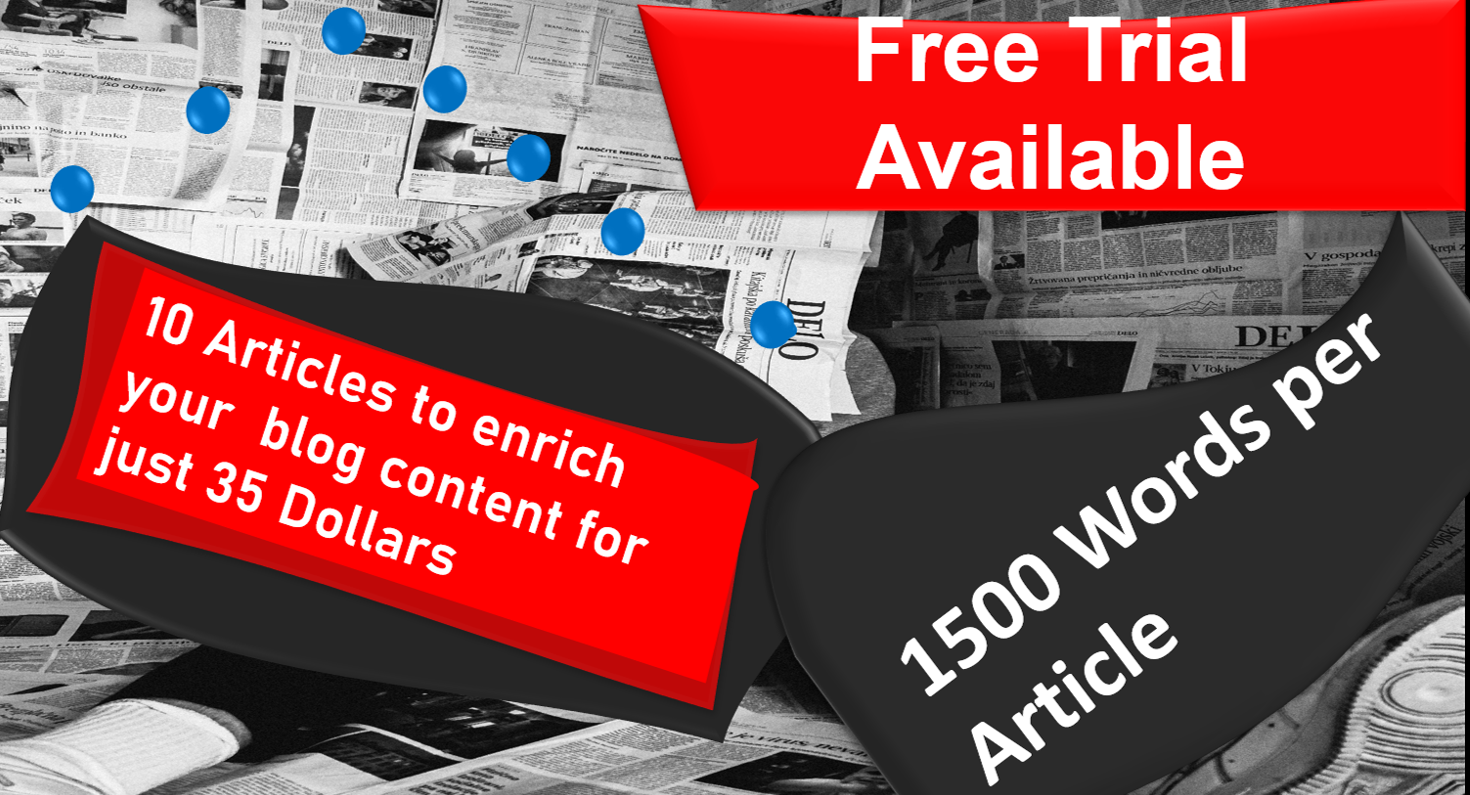 I will write 10 PLR articles on any topic to enrich y...