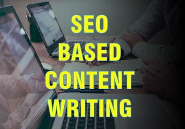 SEO Content Writing with selected keywords