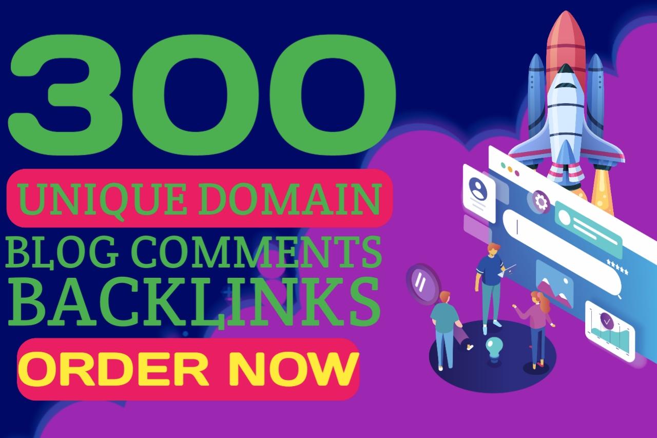 Do make 300 unique domains blog comment backlinks in ...