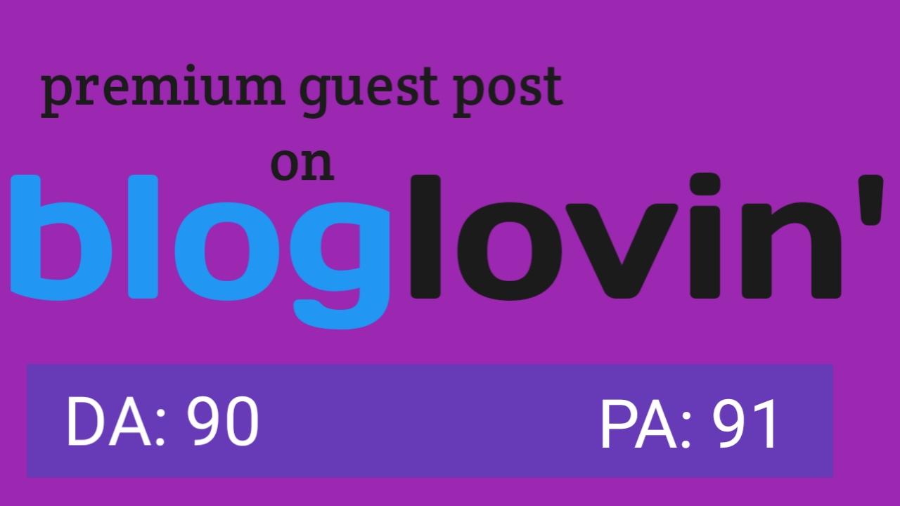 I will do post your article on bloglovin. com 80+ DA ...