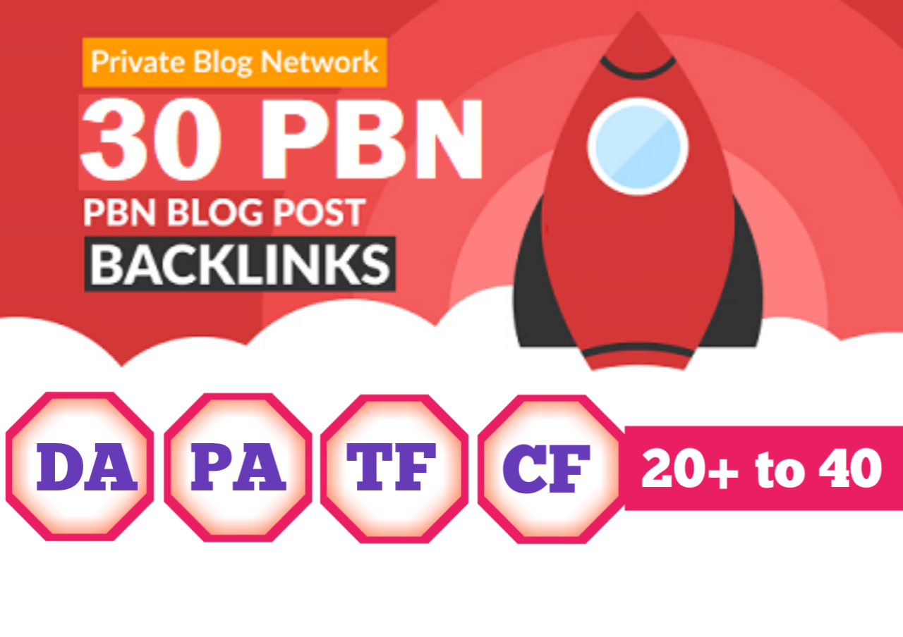 Will Do 30 PBN Manual Homepage Permanent PBN Backlink...