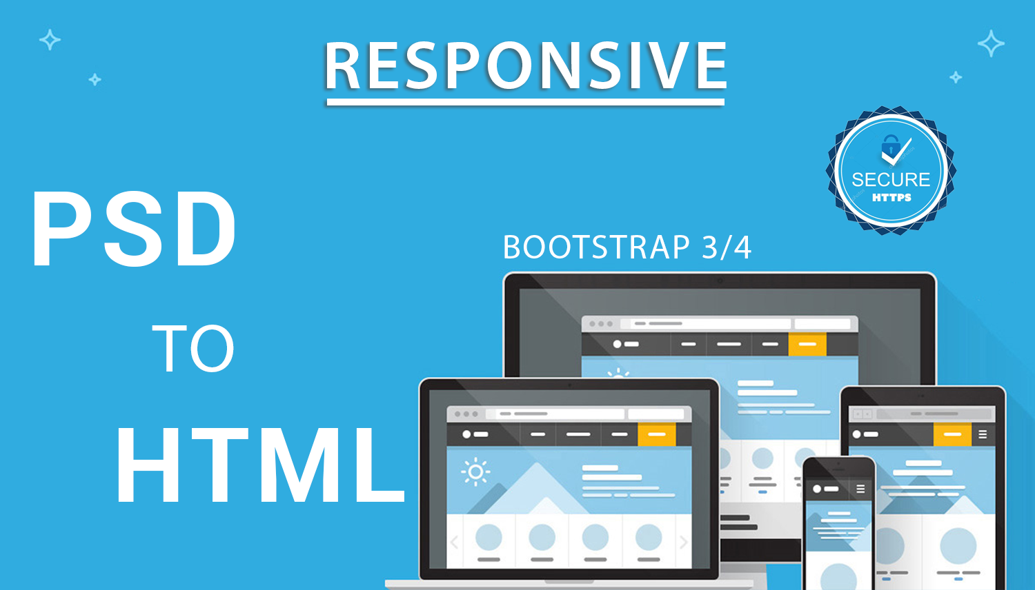 I Will convert PSD to HTML5 with CSS3 and responsive ...