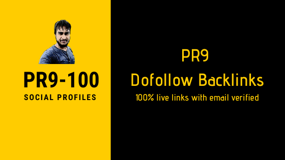 50 PR9 dofollow social profile backlinks boost your r...