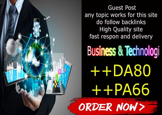 Guest post and write on HQ da80 Business technology