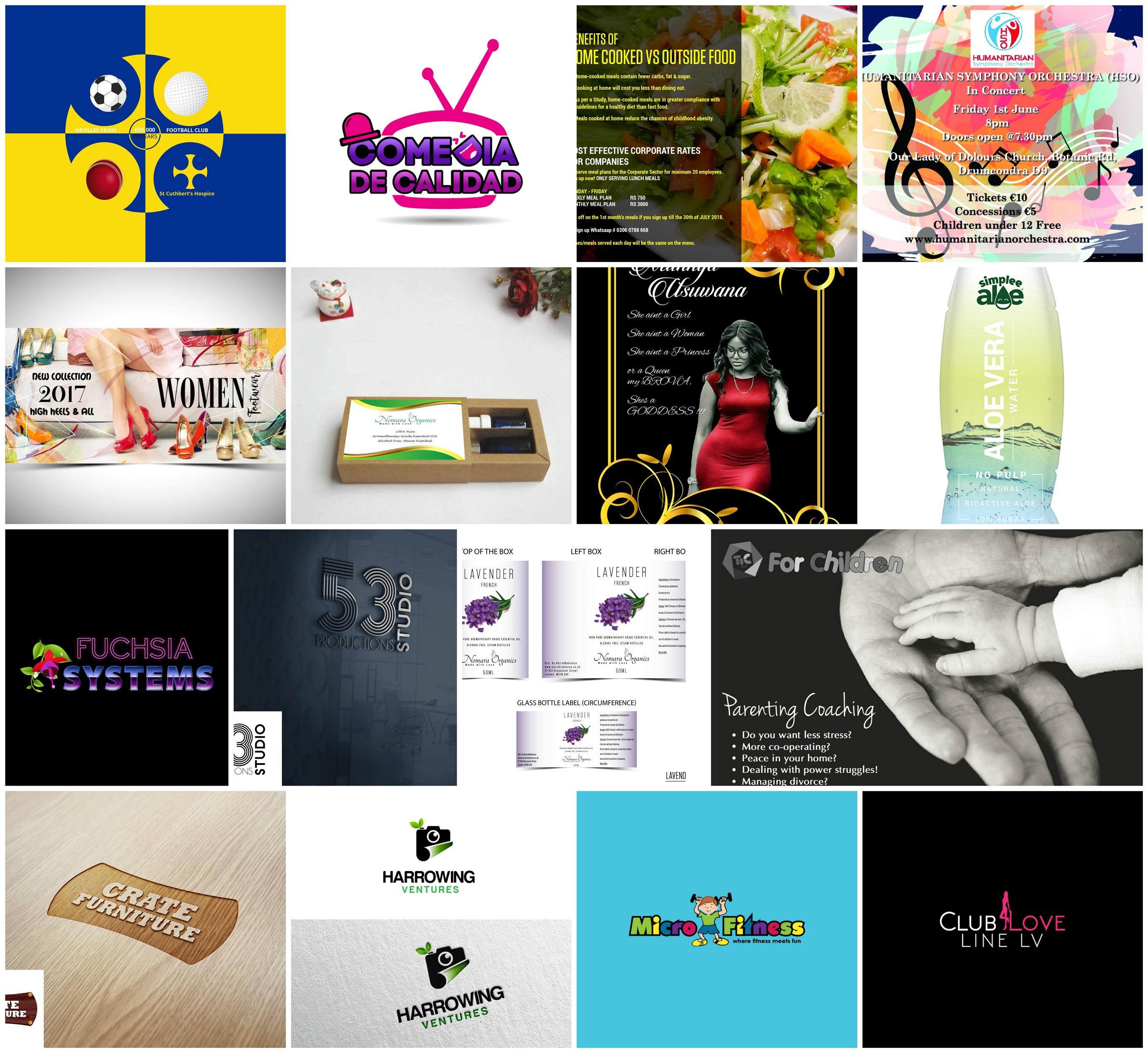 I will do everything about graphic design and digital...