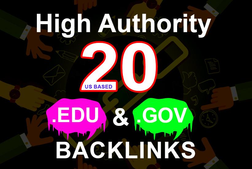 i will create manually 20 EDU. GOV Authority Backlink...