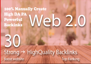 30 High Quality WEB 2.0 USA backlinks For Your Websit...