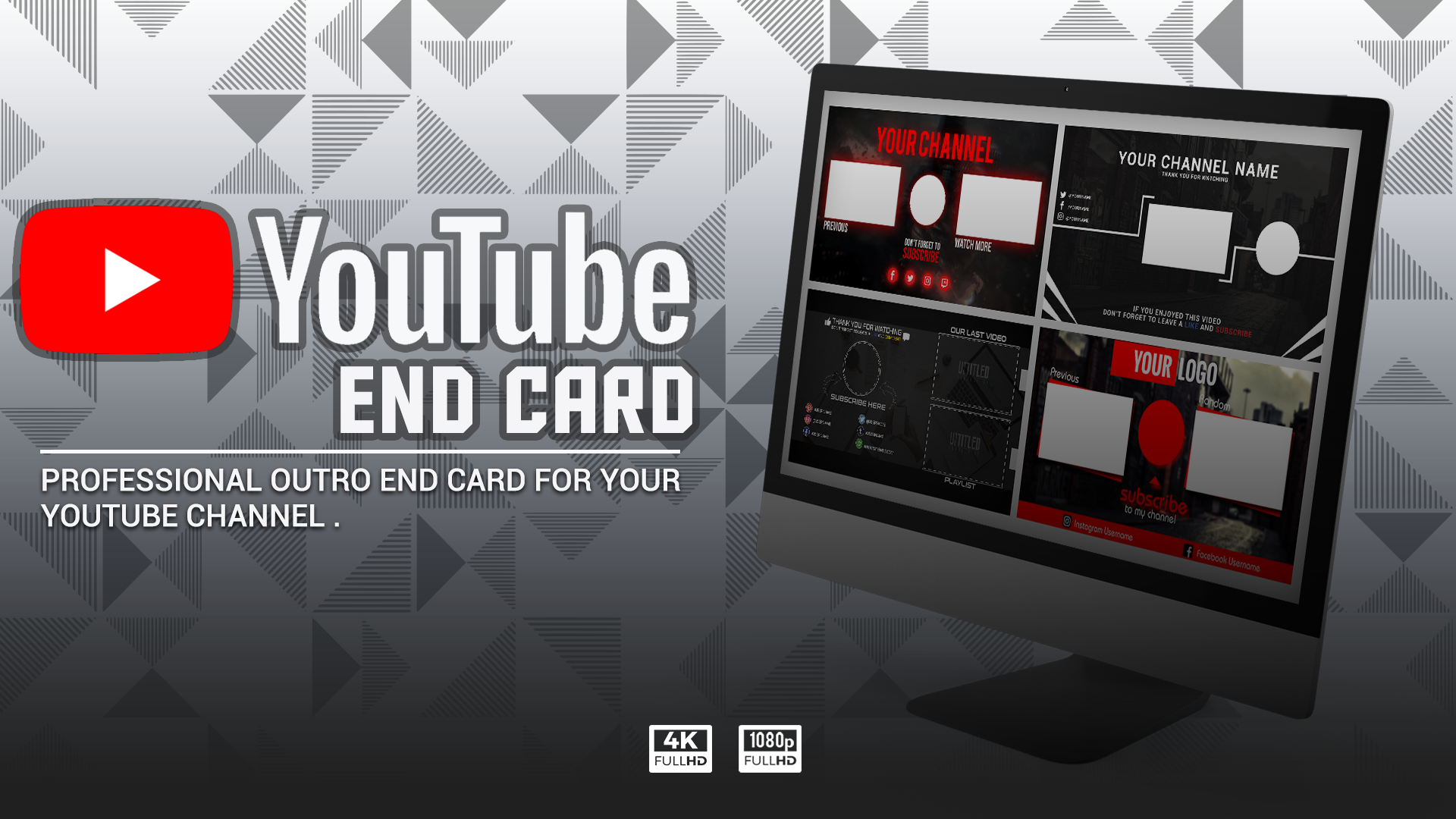 Youtube End Screen End Card Outro