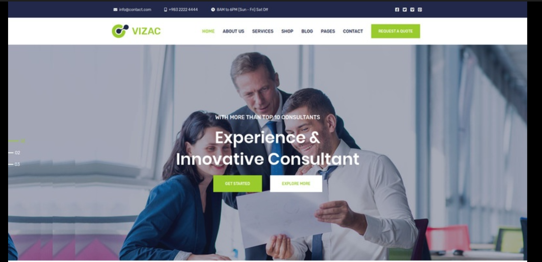 Ready-made template for business.