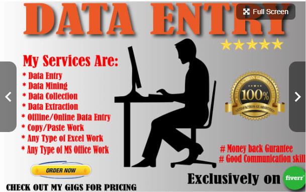 Hands on experience in data entry, content writing a...