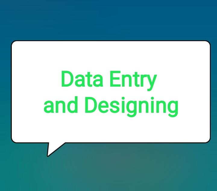 Data Entry and Designing. Microsoft office. C.C.C. Ce...