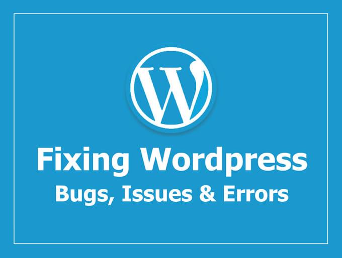I will Quickly Fix WordPress Errors And WordPress Iss...