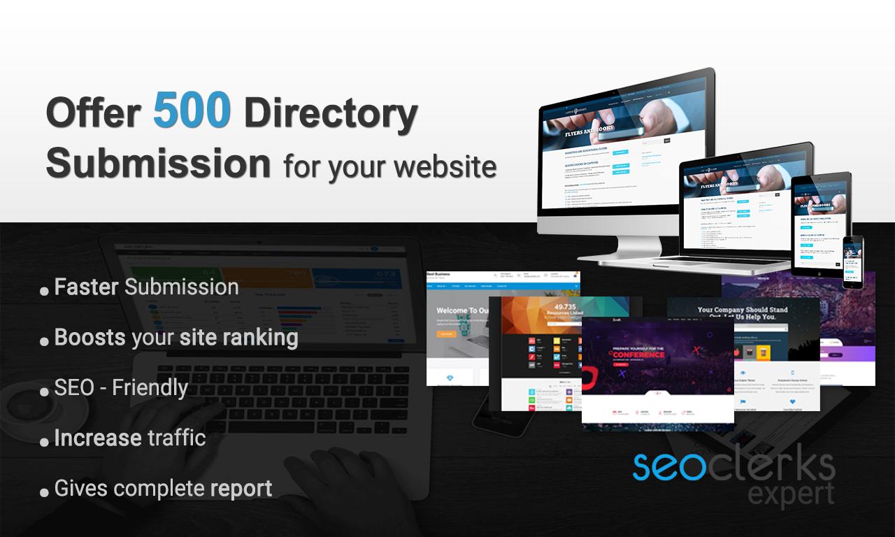 Offering 500 directory submission for your website at...