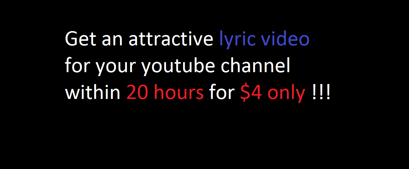 Make an eye catching lyric video with great transitio...