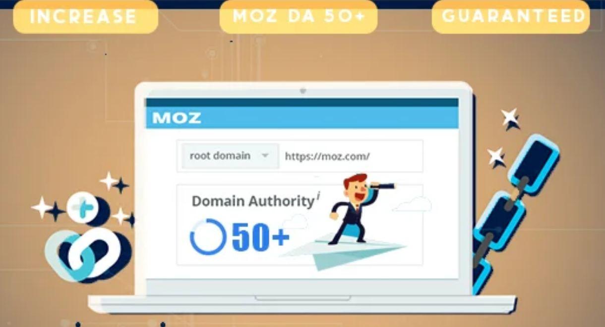 Increase MOZ DA 50 plus - Domain Authority Booster
