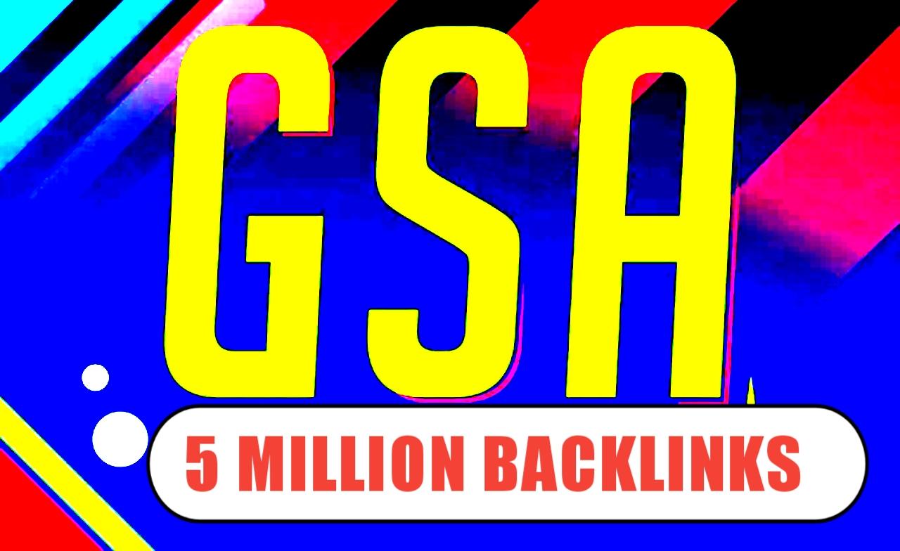 Create 5 Million GSA SER Backlinks For Fast Google Ra...
