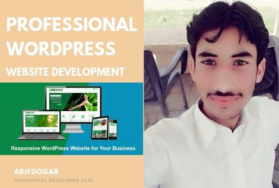 built a WordPress website or WordPress website design